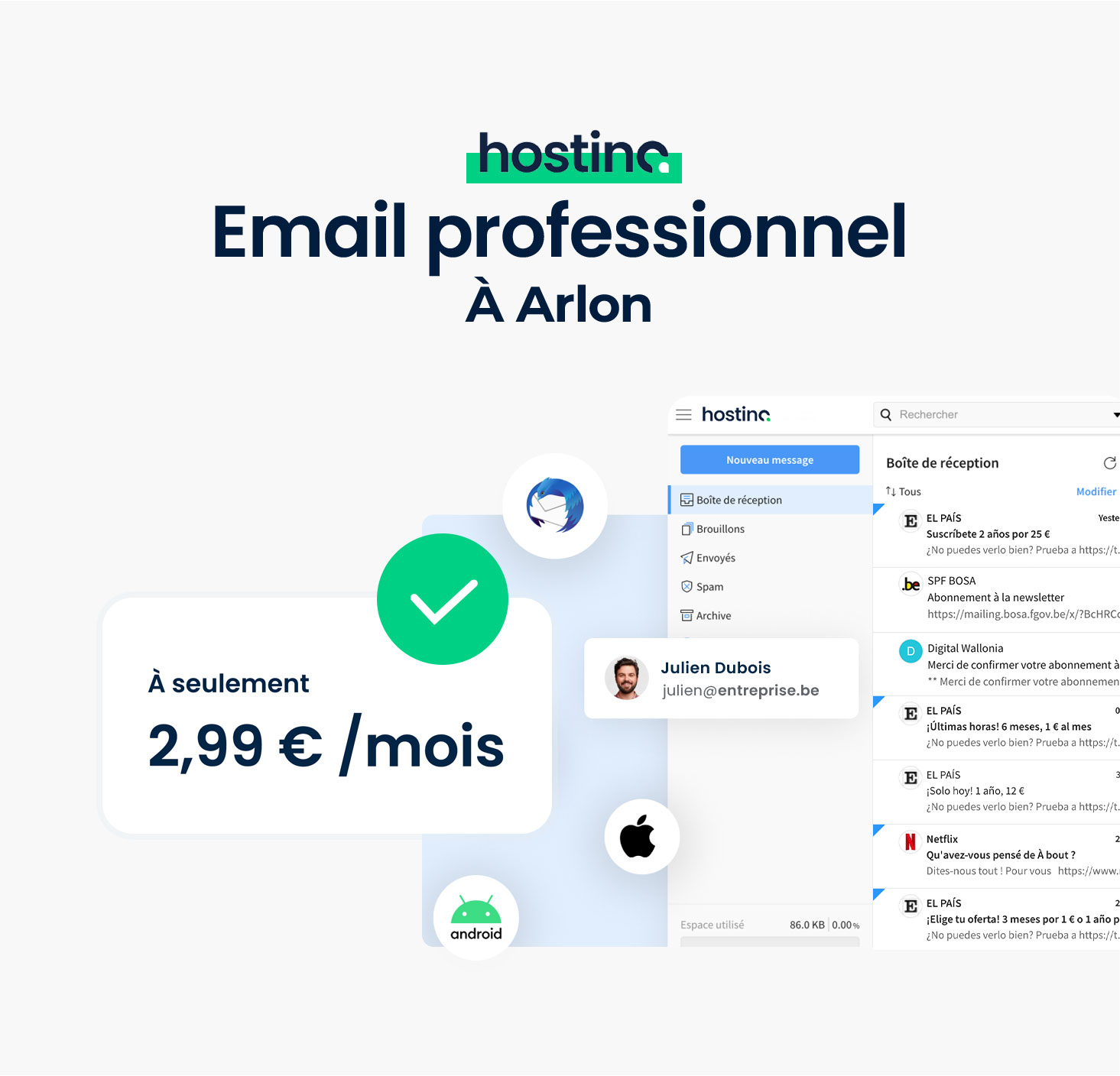 Email professionnel Arlon