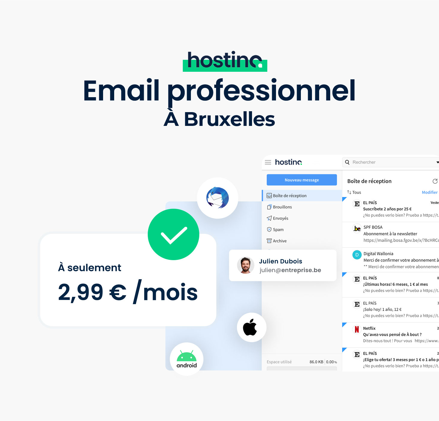 Email professionnel Bruxelles